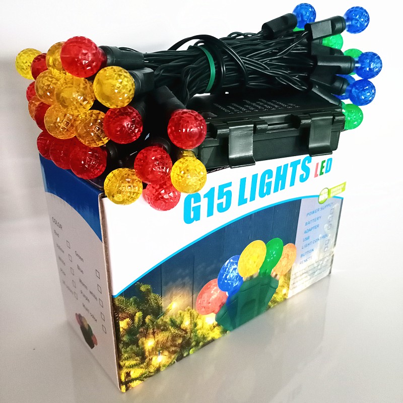 Battery Powered G15 LED String Lights